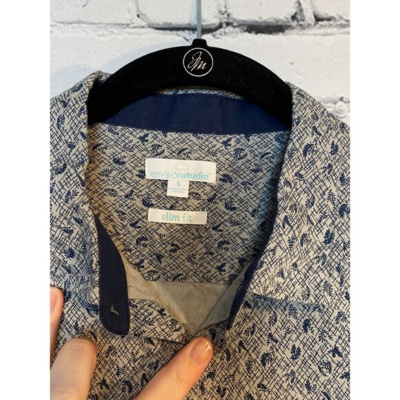 Envision Studio Men's Slim Fit Long Sleeve Button Up Shirt Size S - Picture 5 of 8
